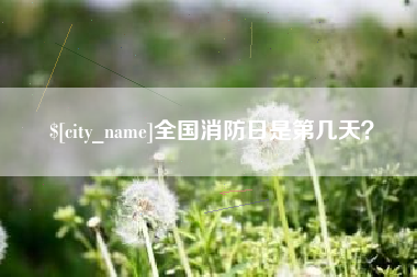 南安全国消防日是第几天？