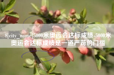 南安5000米奥运会达标成绩-5000米奥运会达标成绩是一道严苛的门槛