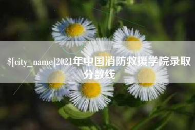 南安2021年中国消防救援学院录取分数线
