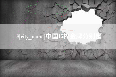 南安中国15枚金牌分别是