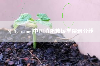 南安中国消防救援学院录分线