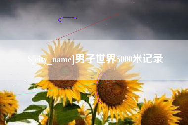 南安男子世界5000米记录