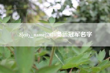 南安2024奥运冠军名字