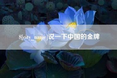 南安说一下中国的金牌