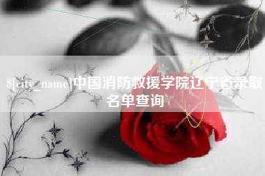 南安中国消防救援学院辽宁省录取名单查询