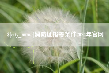 南安消防证报考条件2024年官网