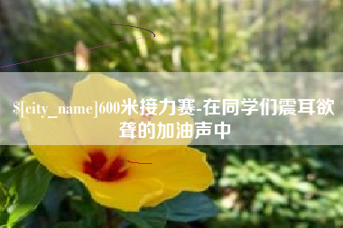 南安600米接力赛-在同学们震耳欲聋的加油声中