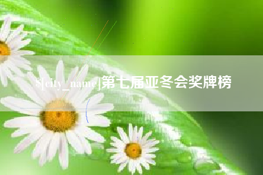 南安第七届亚冬会奖牌榜