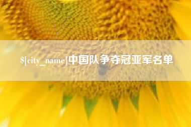 南安中国队争夺冠亚军名单