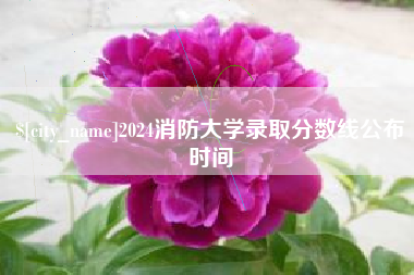南安2024消防大学录取分数线公布时间