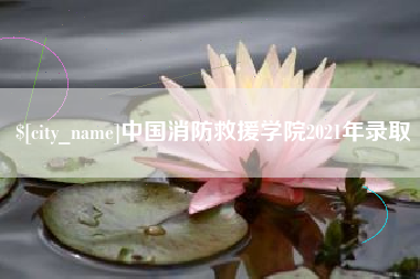 南安中国消防救援学院2021年录取