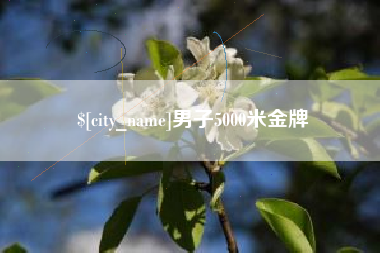 南安男子5000米金牌