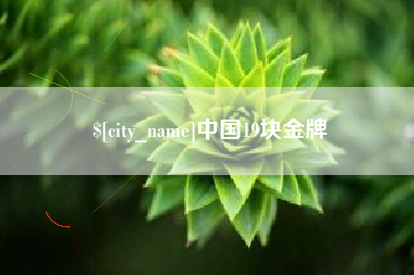 南安中国19块金牌