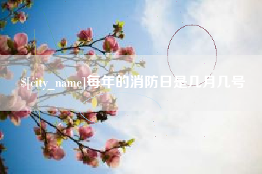 南安每年的消防日是几月几号