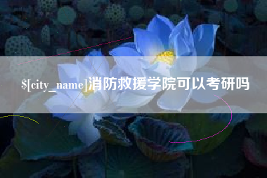 南安消防救援学院可以考研吗