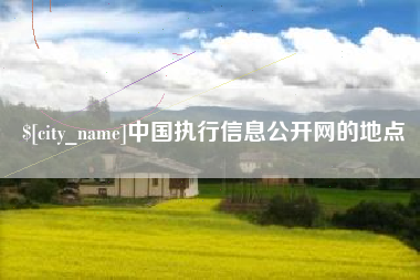 南安中国执行信息公开网的地点