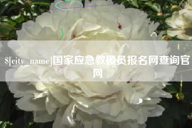 南安国家应急救援员报名网查询官网