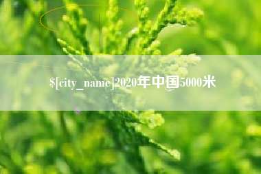 南安2020年中国5000米