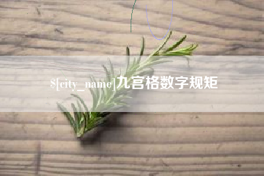 南安九宫格数字规矩