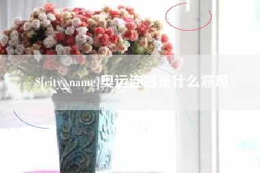 南安奥运连冠是什么意思